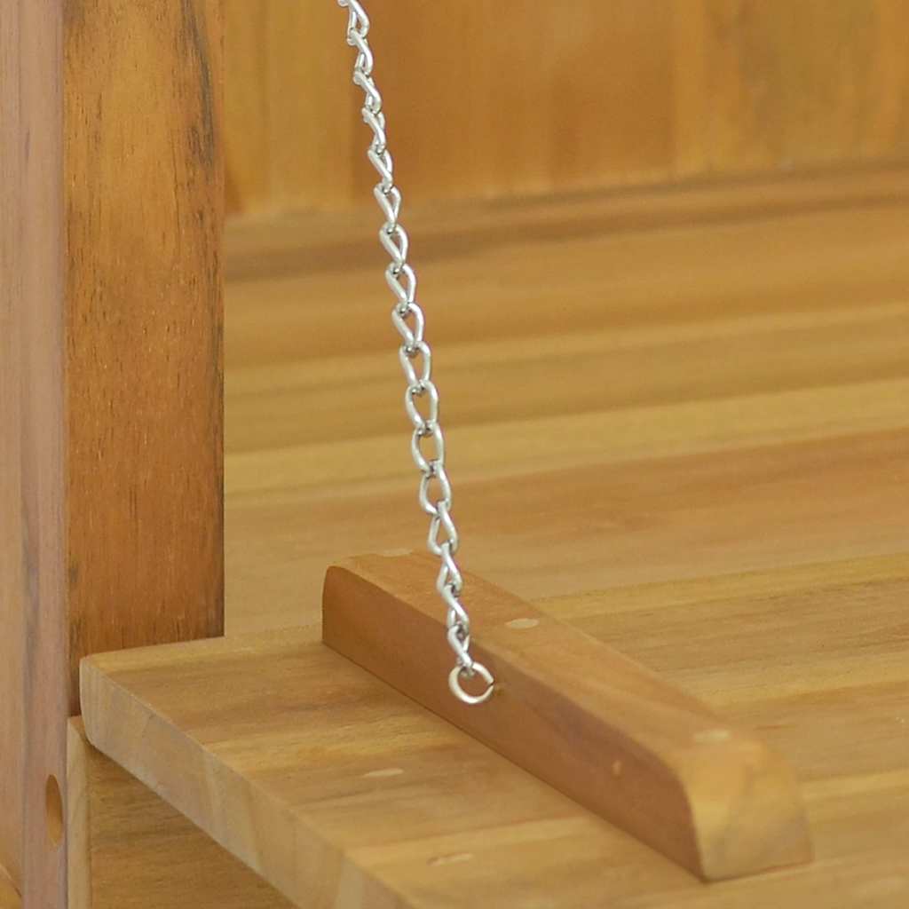 Baderomsskap 90x40x75,5 cm heltre teak