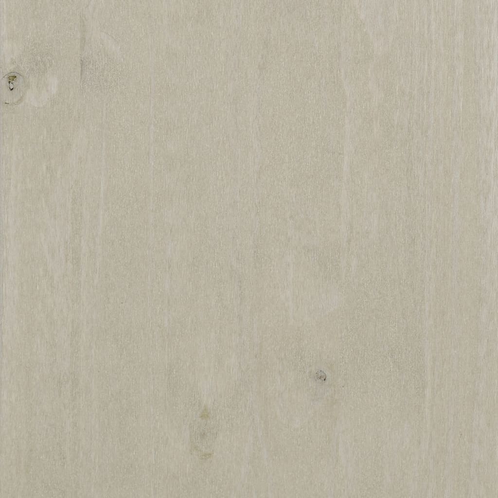Bookhylle HAMAR hvit 85x35x112 cm heltre furu