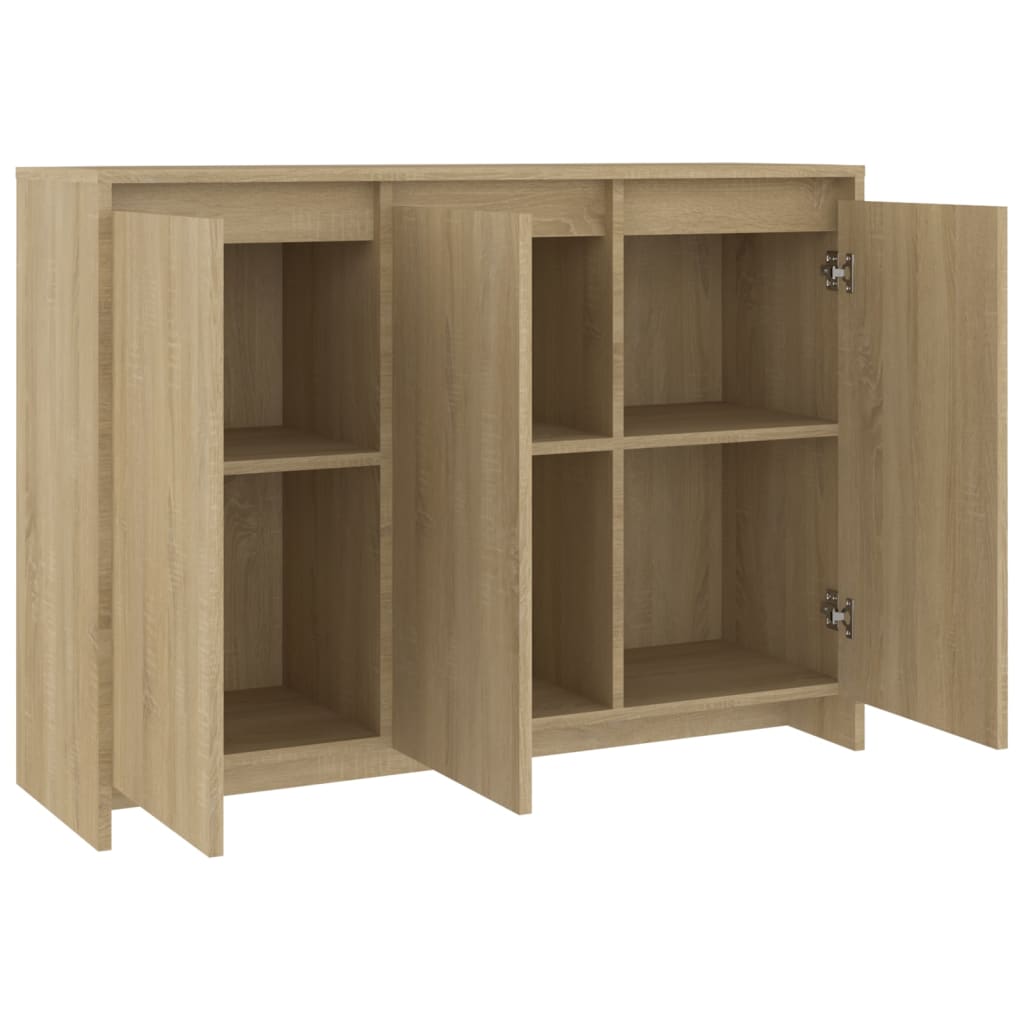 Skjenk sonoma eik 102x33x75 cm konstruert tre