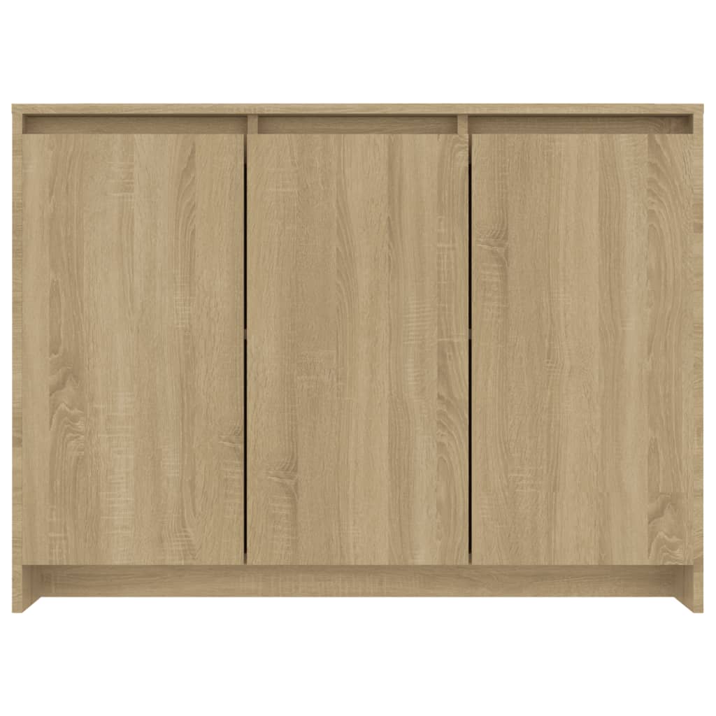 Skjenk sonoma eik 102x33x75 cm konstruert tre