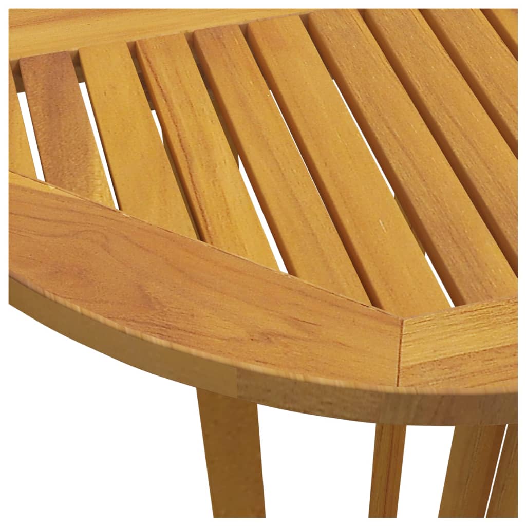 Sammenleggbart barbord 90x65x105 cm heltre teak