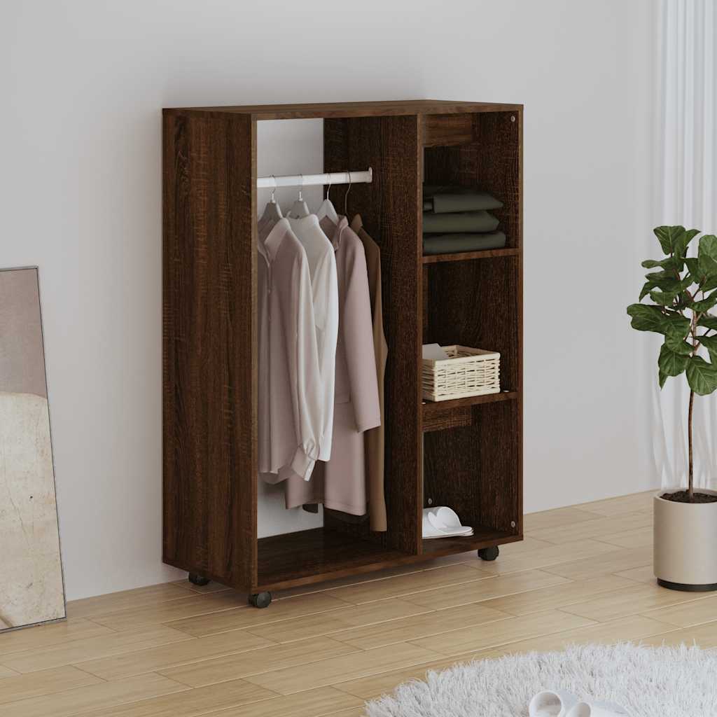 Garderobe brun eik 80x40x110 cm konstruert tre