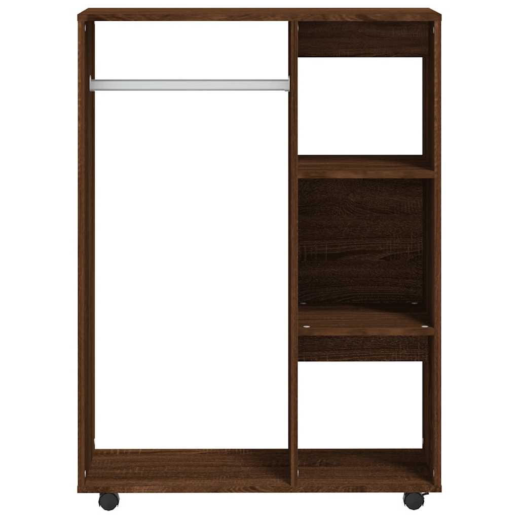 Garderobe brun eik 80x40x110 cm konstruert tre