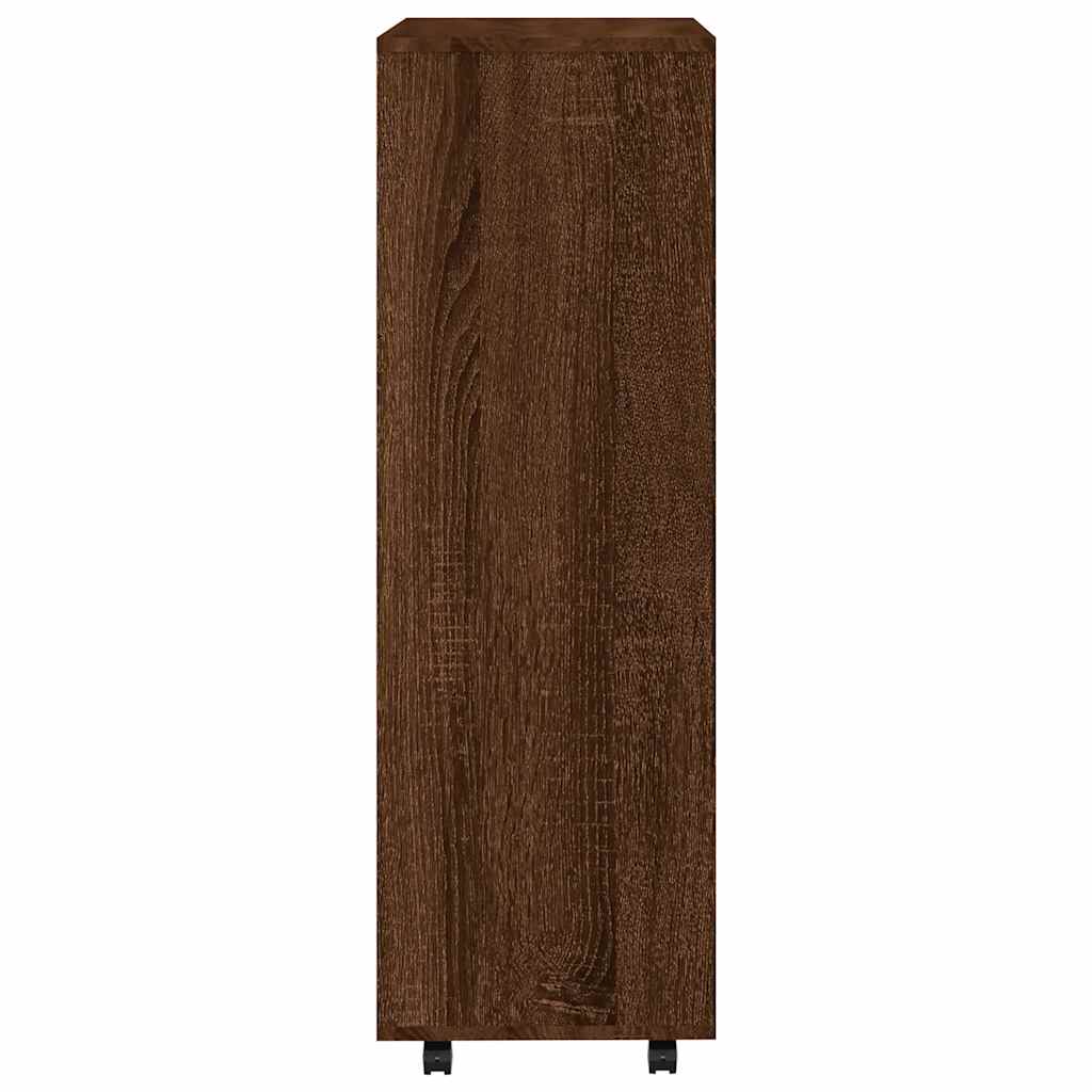 Garderobe brun eik 80x40x110 cm konstruert tre