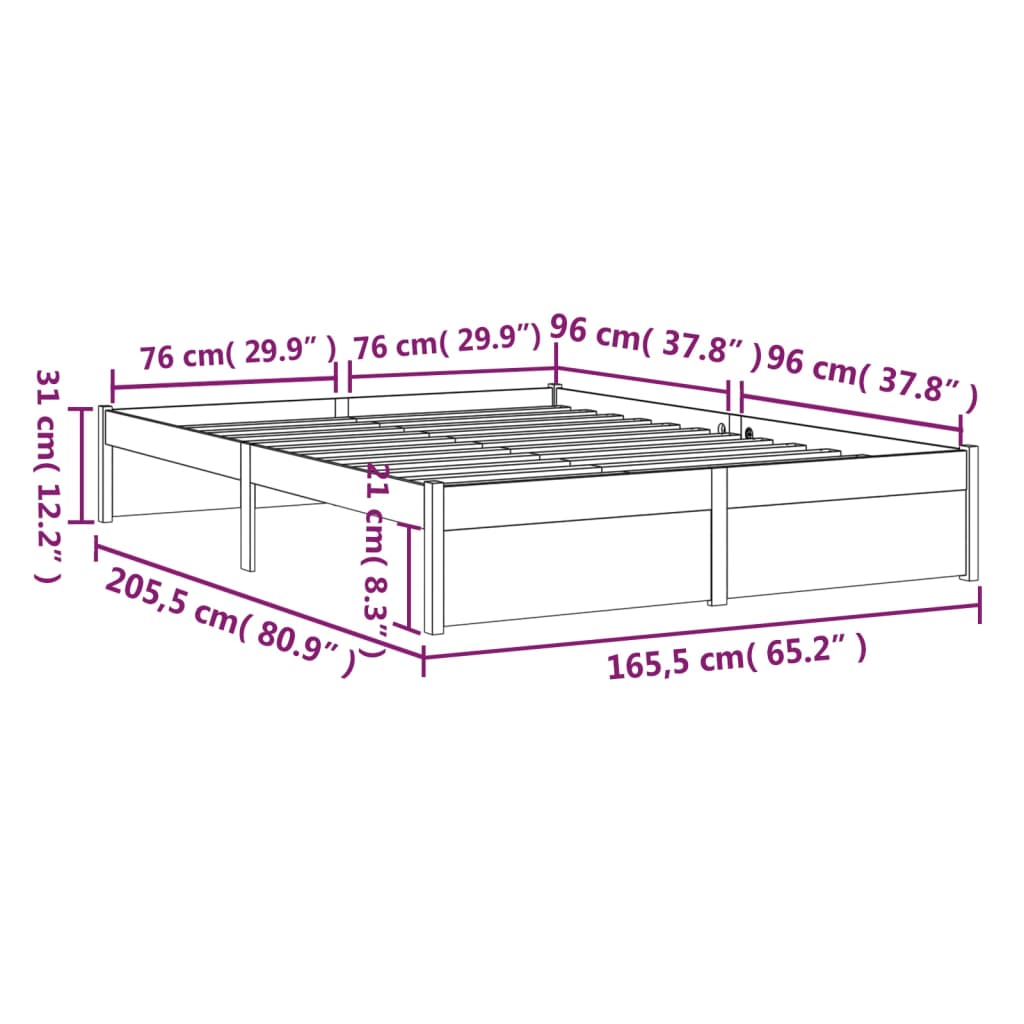 Sengeramme heltre 160x200 cm