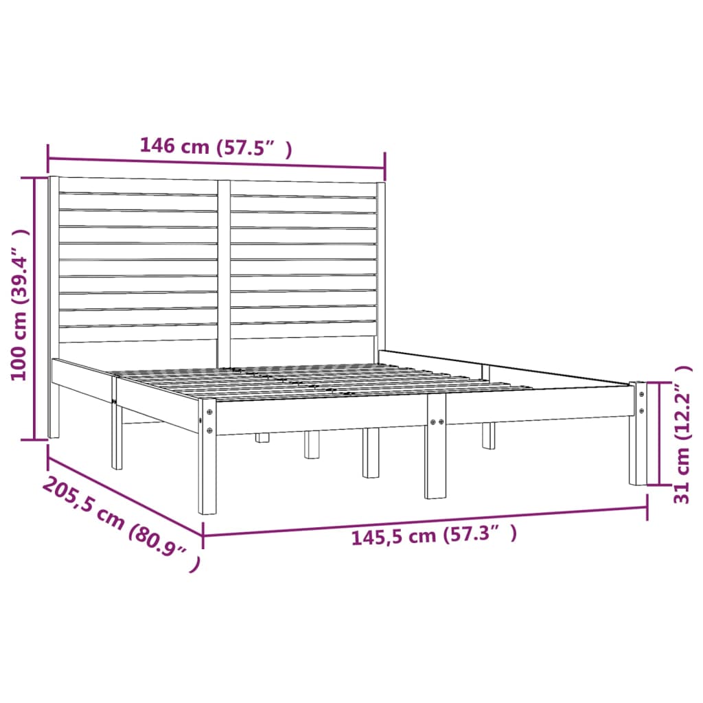 Sengeramme heltre 140x200 cm