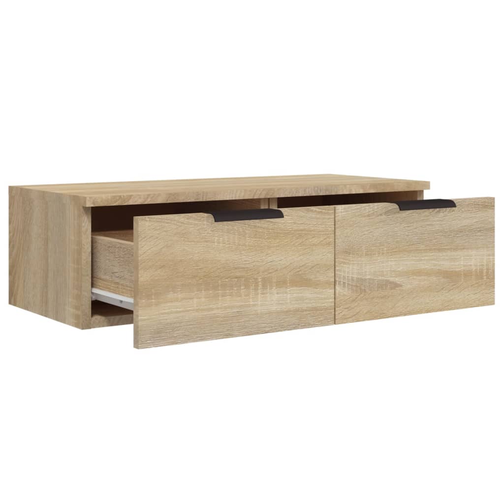 Veggskap sonoma eik 68x30x20 cm konstruert tre