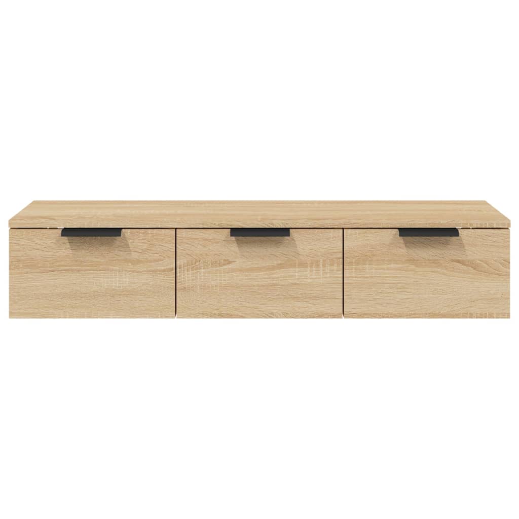 Veggskap sonoma eik 102x30x20 cm konstruert tre