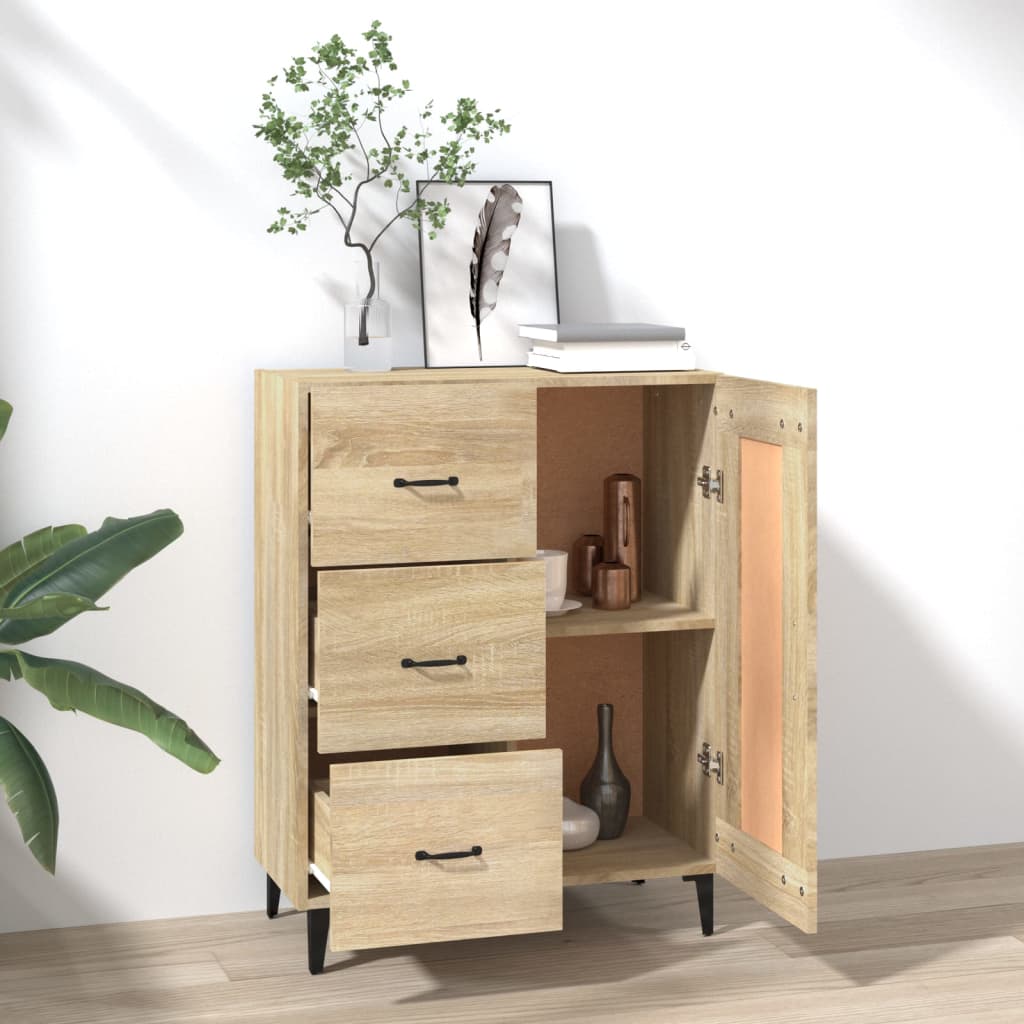 Skjenk sonoma eik 69,5x34x90 cm konstruert tre