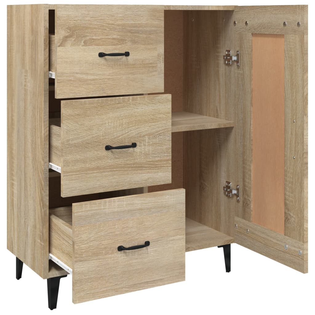 Skjenk sonoma eik 69,5x34x90 cm konstruert tre