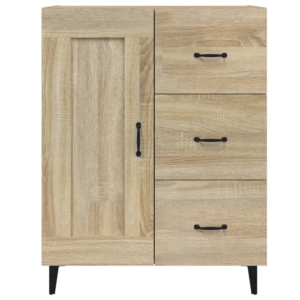 Skjenk sonoma eik 69,5x34x90 cm konstruert tre