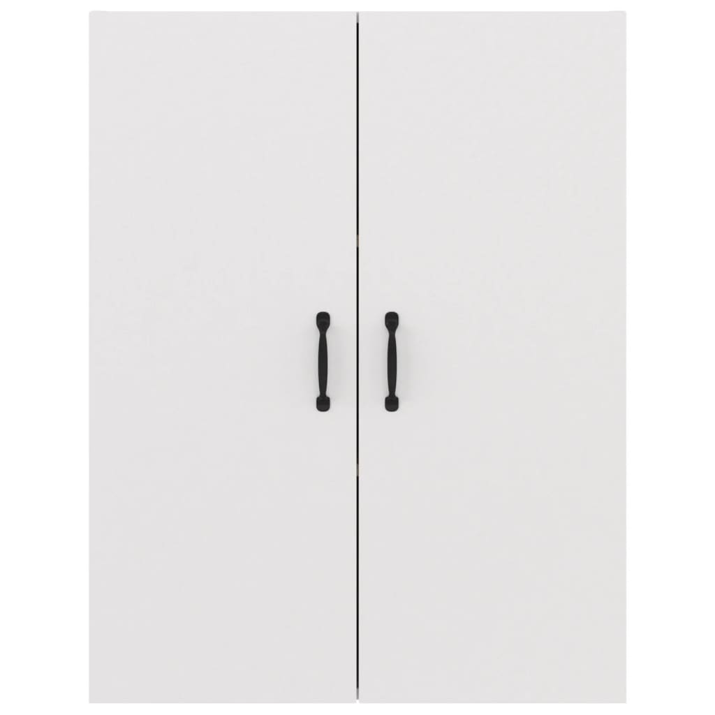 Veggskap hvit 69,5x34x90 cm konstruert tre
