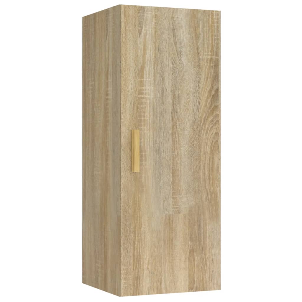 Veggskap sonoma eik 34,5x34x90 cm konstruert tre
