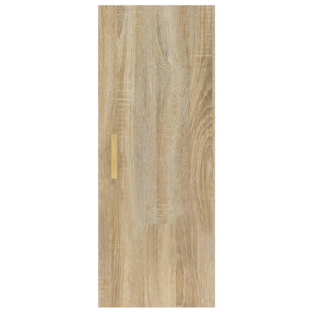 Veggskap sonoma eik 34,5x34x90 cm konstruert tre
