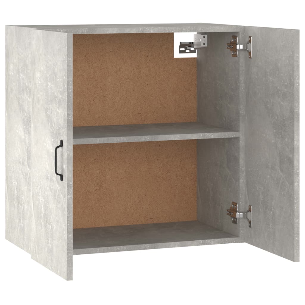 Veggskap betonggrå 60x31x60 cm konstruert tre