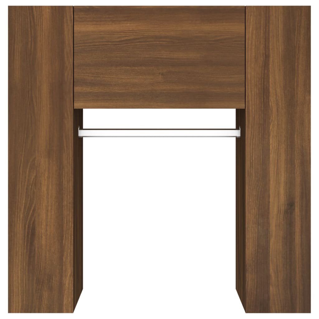 Gangskap brun eik 97,5x37x99 cm konstruert tre