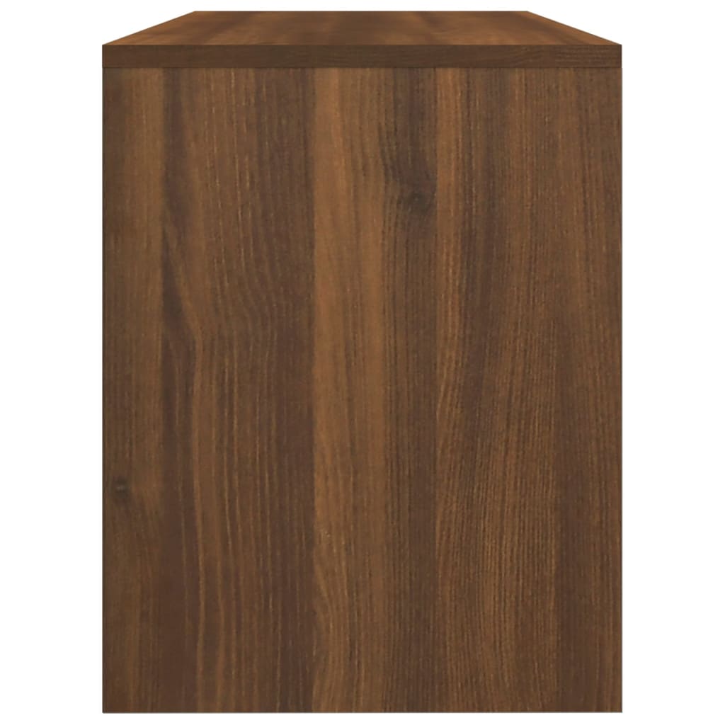 Krakk til sminkebord brun eik 70x35x45 cm konstruert tre