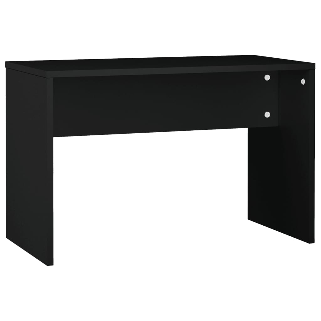 Sminkebordsett svart 74,5x40x141 cm