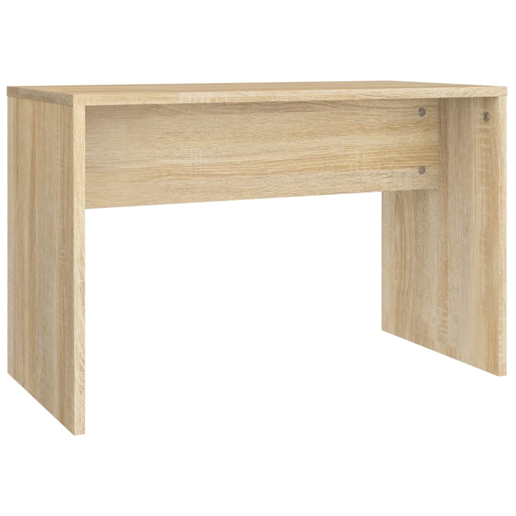 Sminkebordsett sonoma eik 74,5x40x141 cm