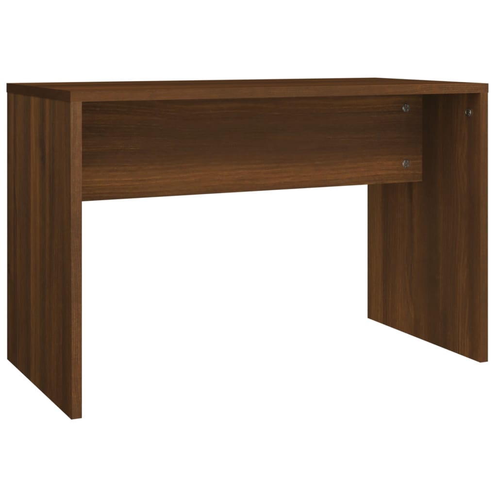 Sminkebordsett brun eik 74,5x40x141 cm