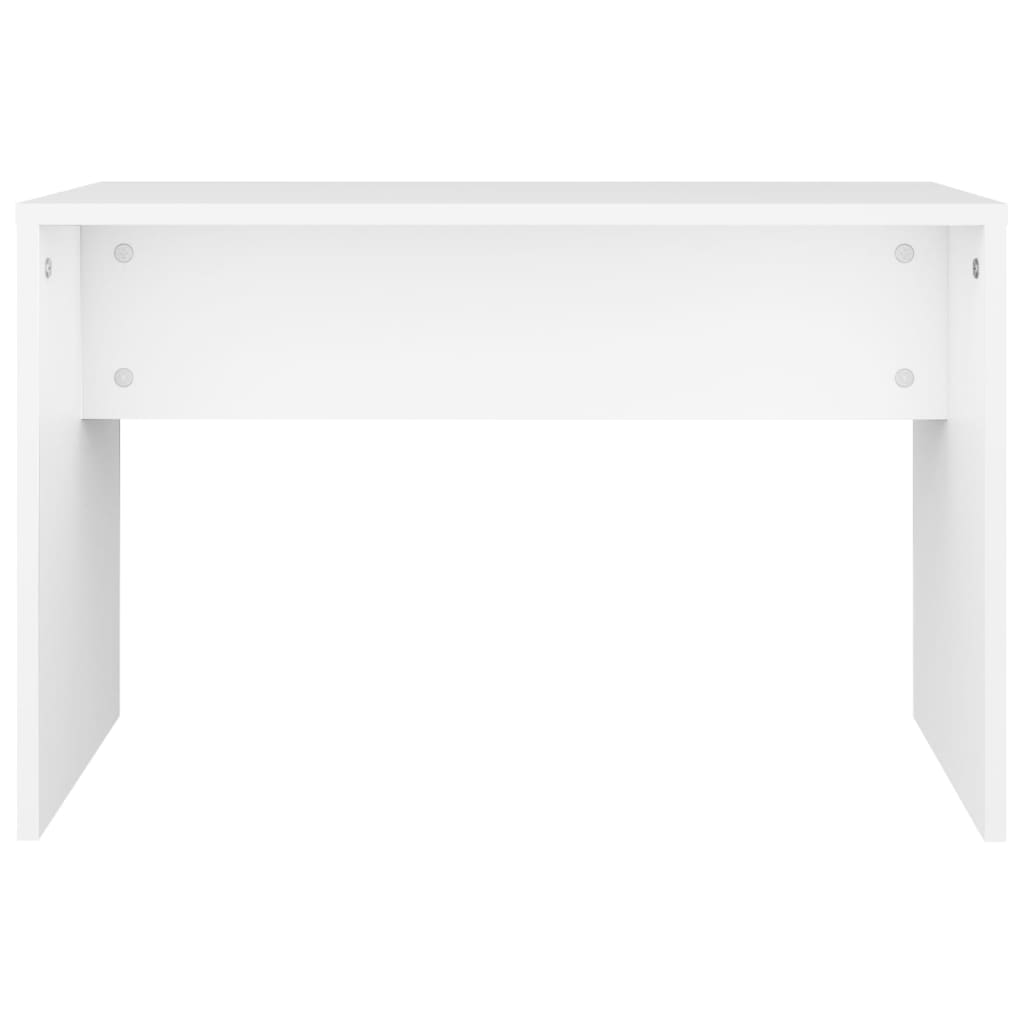 Sminkebordsett hvit 86,5x35x136 cm