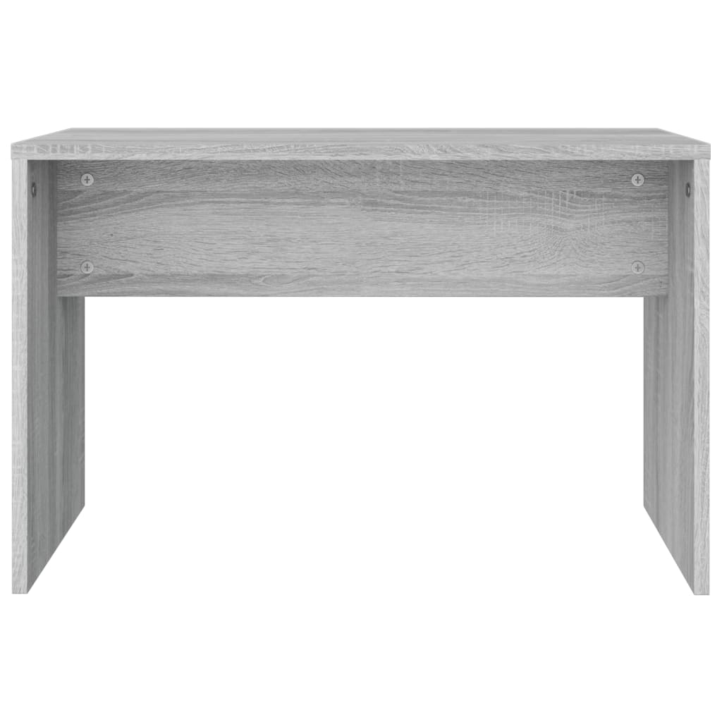 Sminkebordsett grå sonoma 86,5x35x136 cm