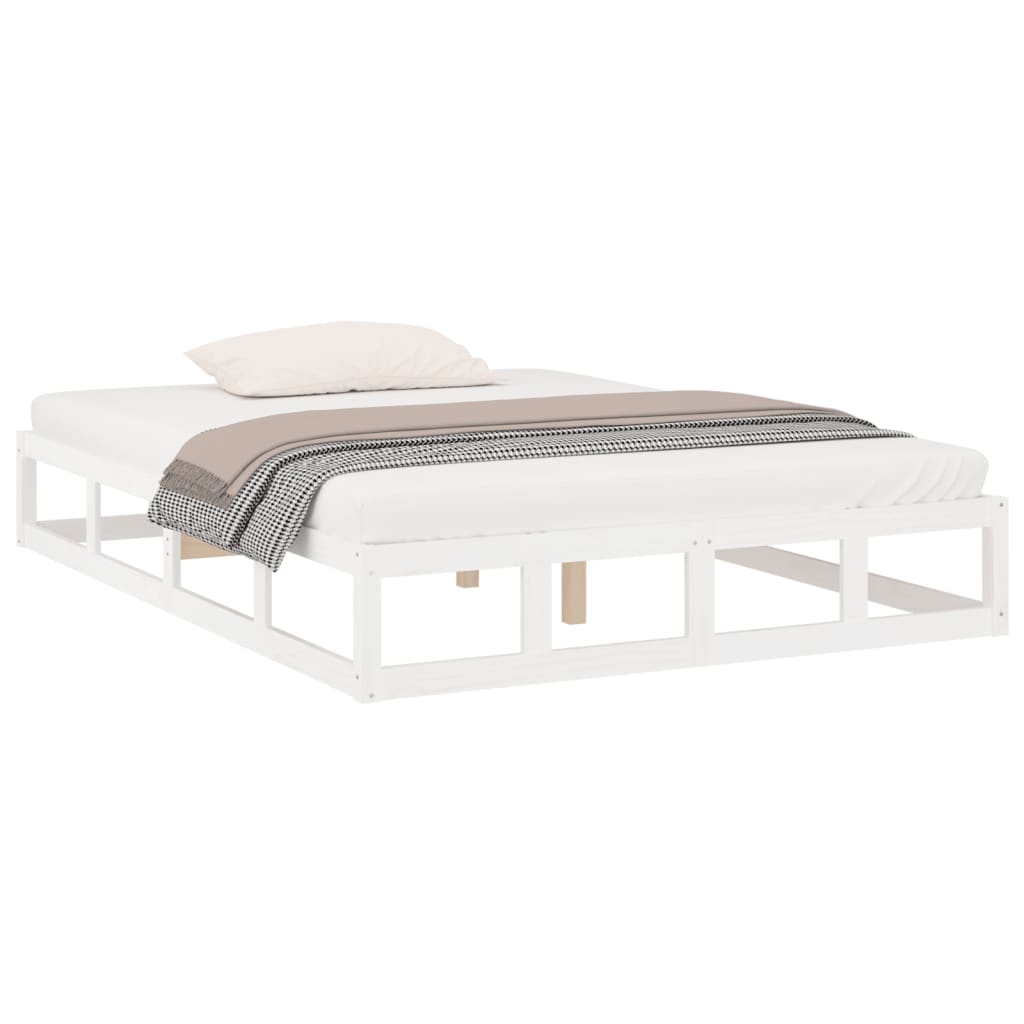 Sengeramme hvit 120x200 cm heltre