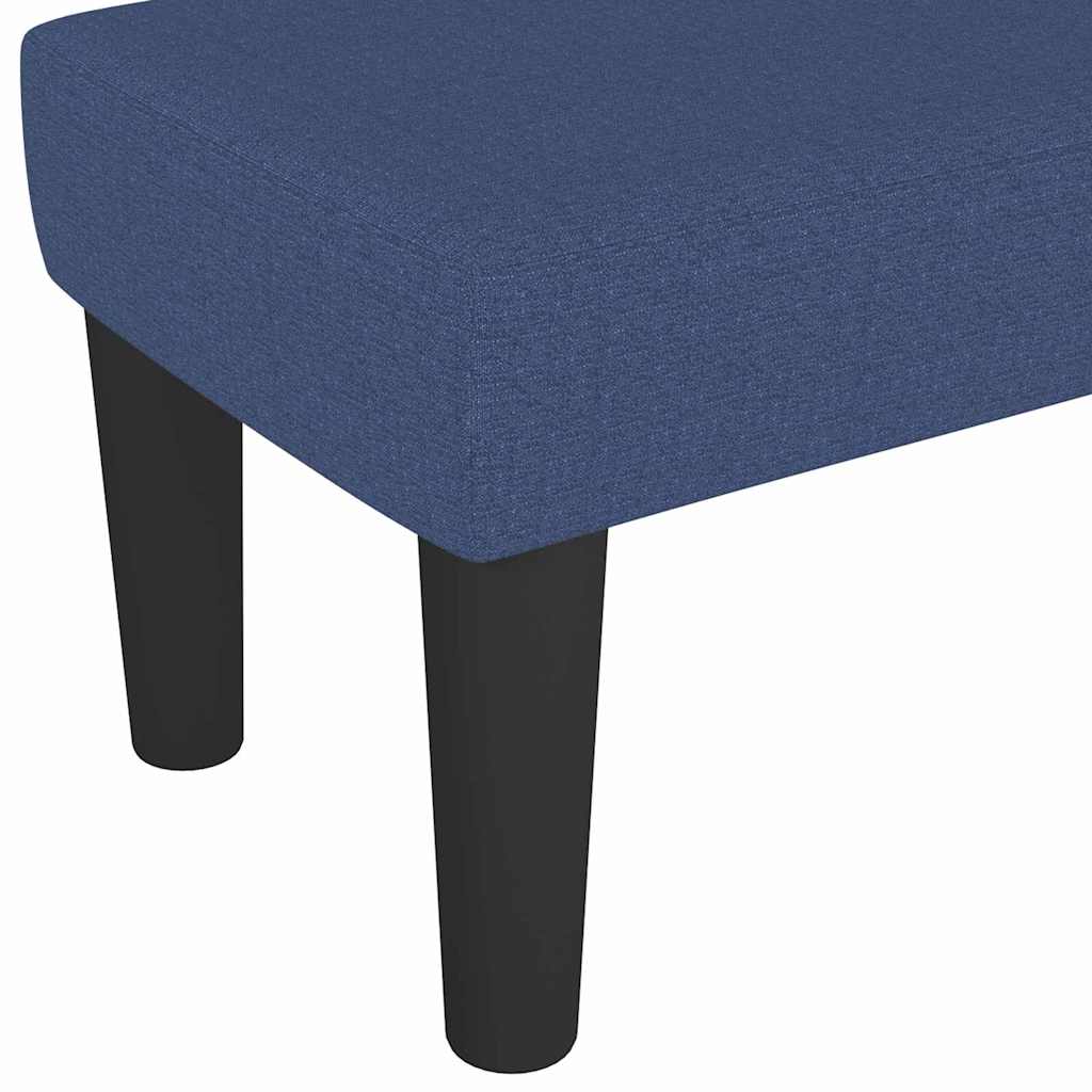 Benk Blå 70x30x30 cm Stoff