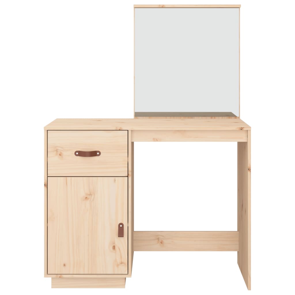 Sminkebord 95x50x134 cm heltre furu