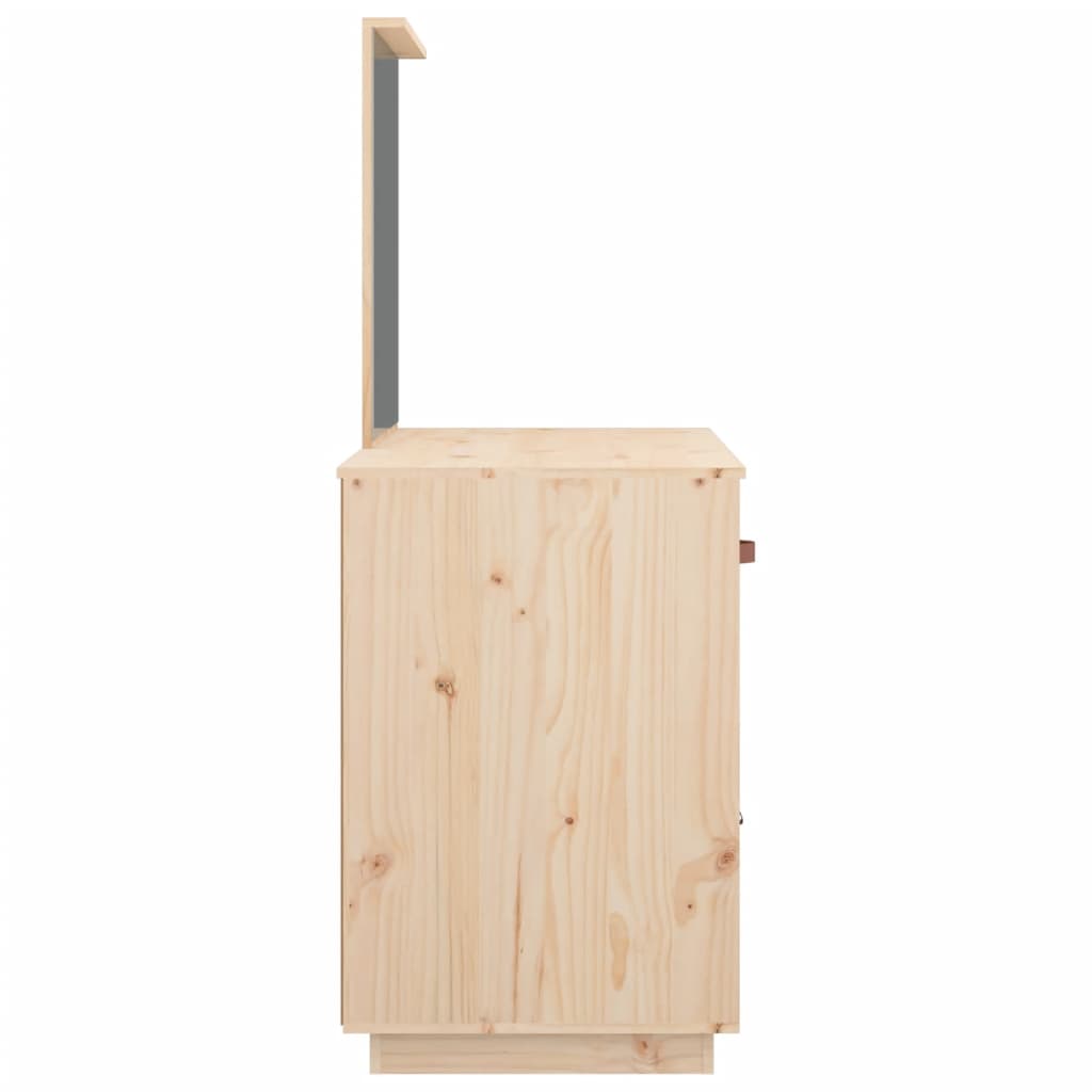 Sminkebord 95x50x134 cm heltre furu