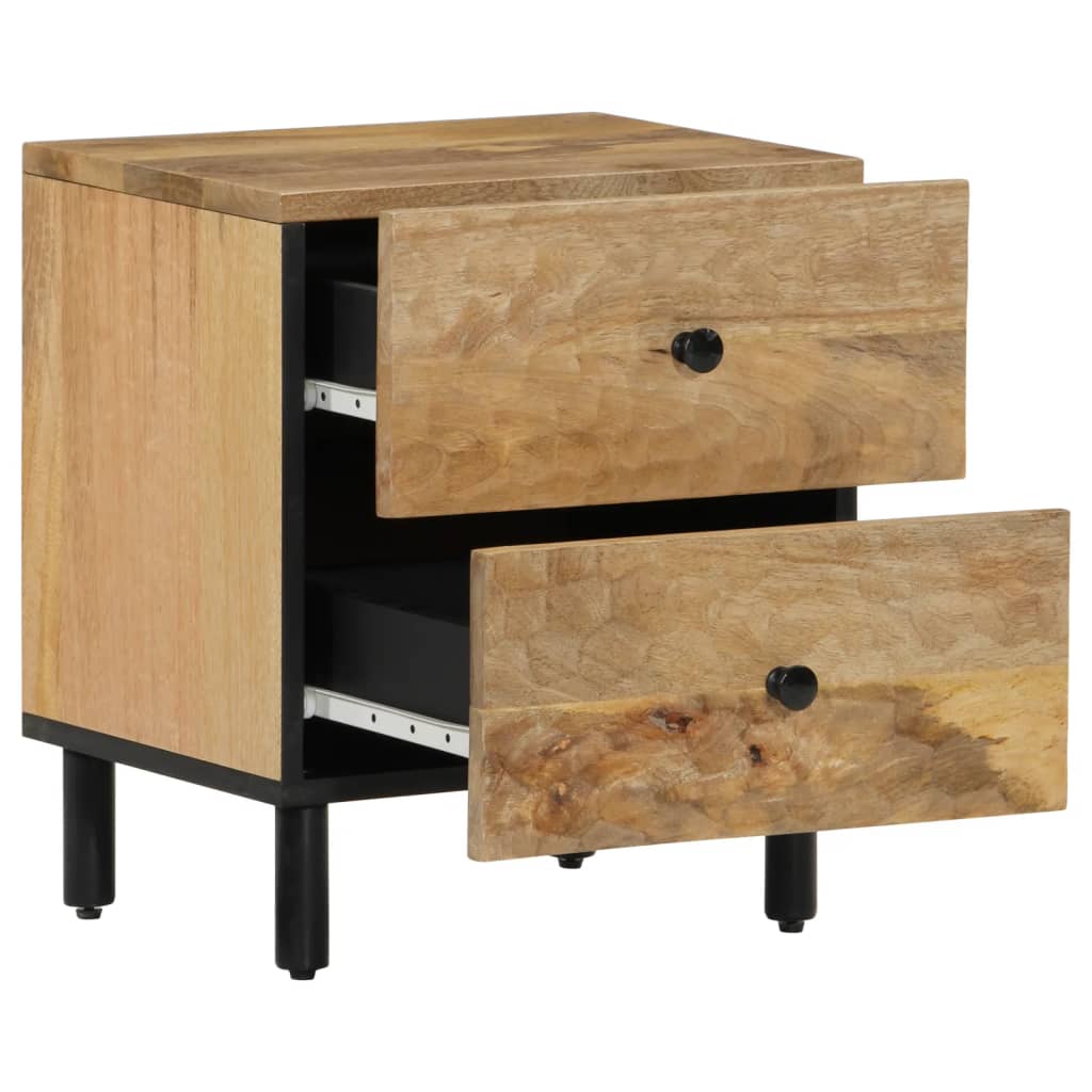 Nattbord 2 stk 40x33x46 cm heltre mango