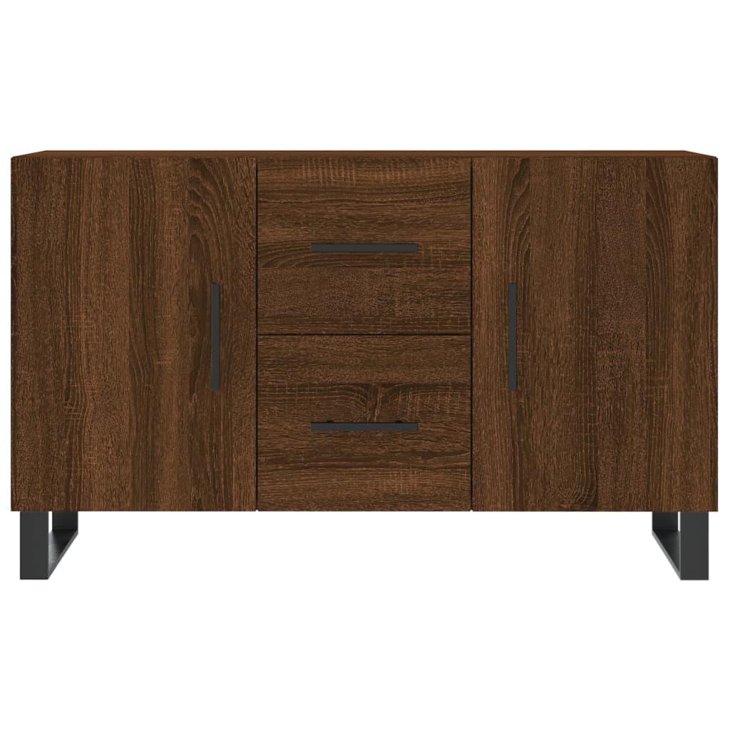 Skjenk brun eik 100x36x60 cm konstruert tre