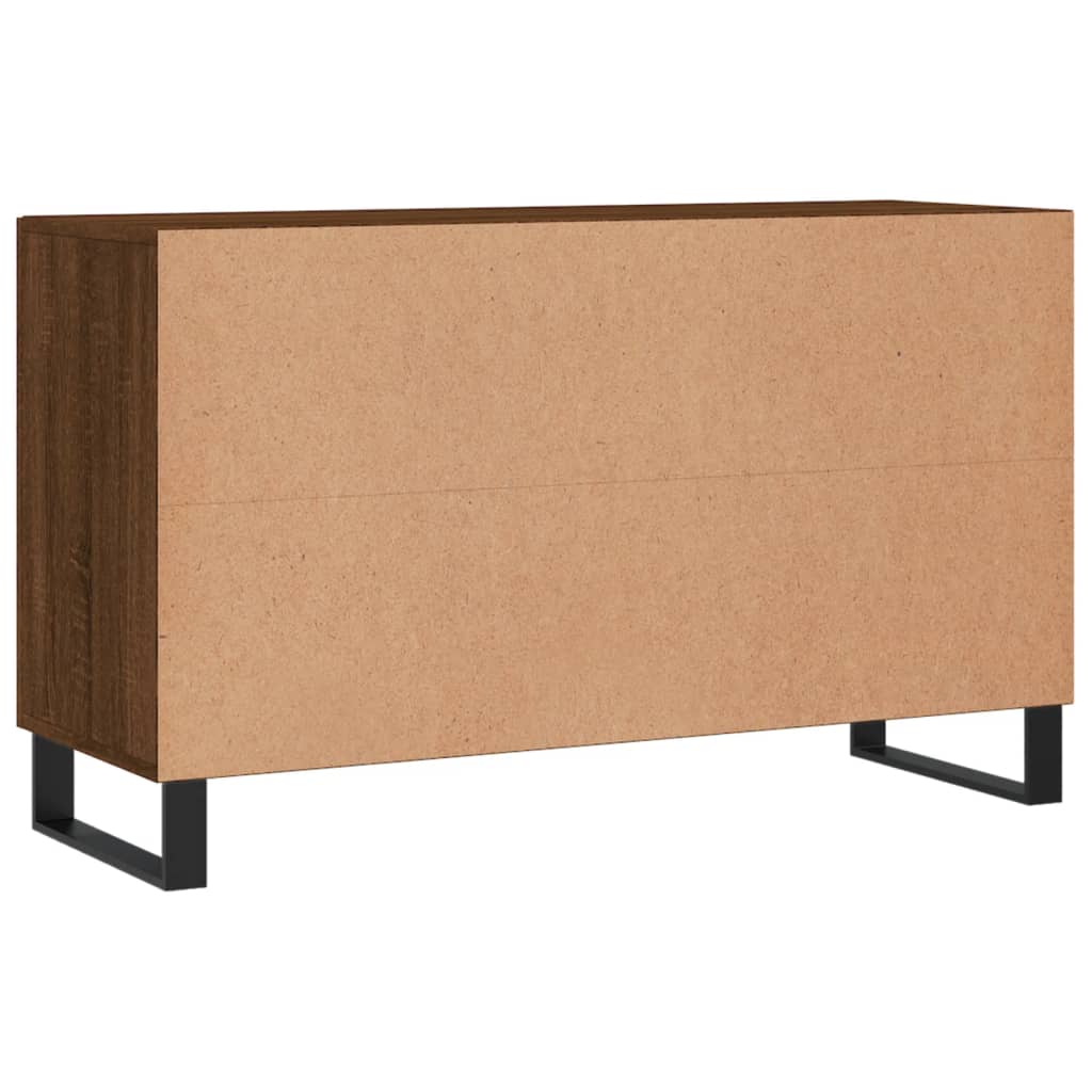 Skjenk brun eik 100x36x60 cm konstruert tre