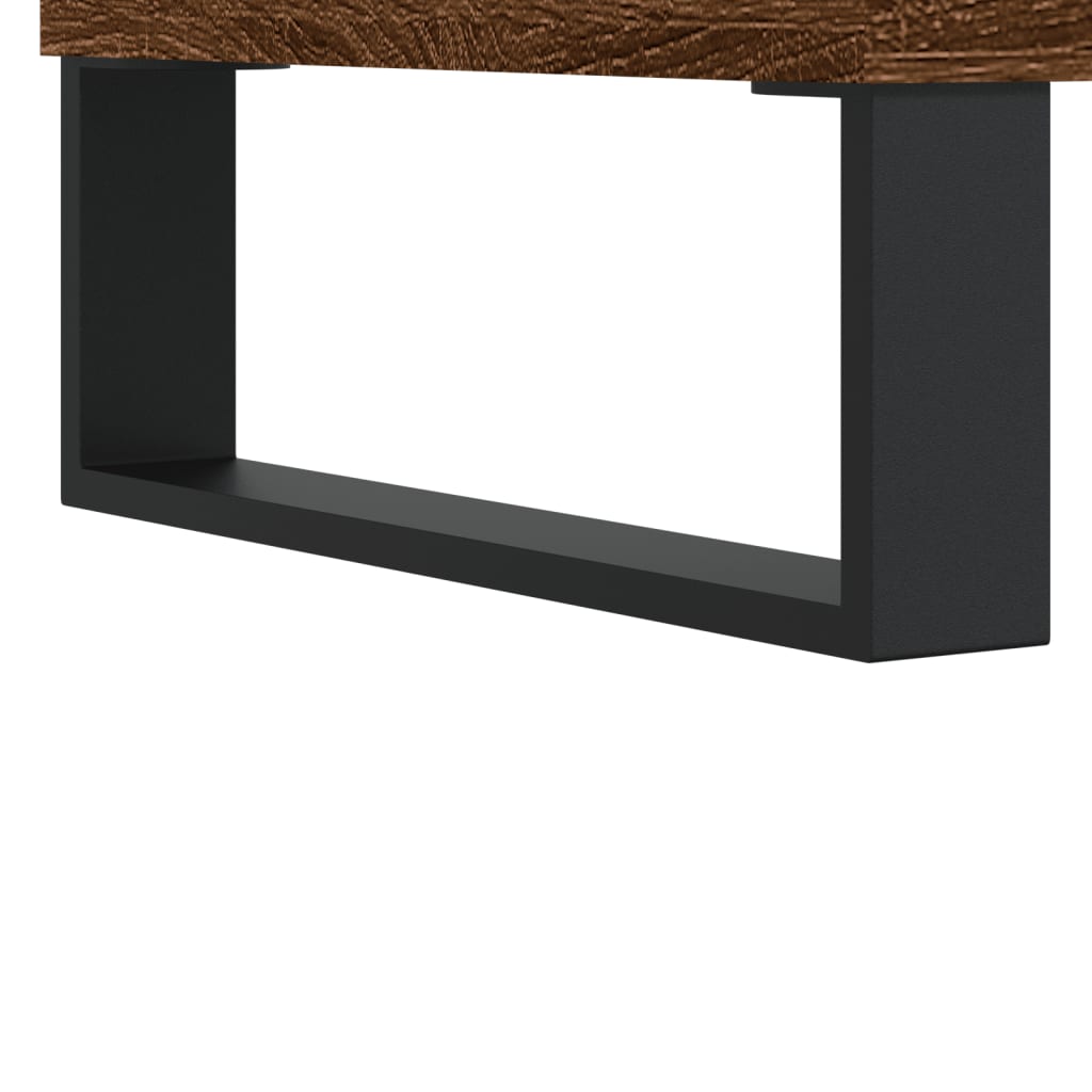 Skjenk brun eik 100x36x60 cm konstruert tre