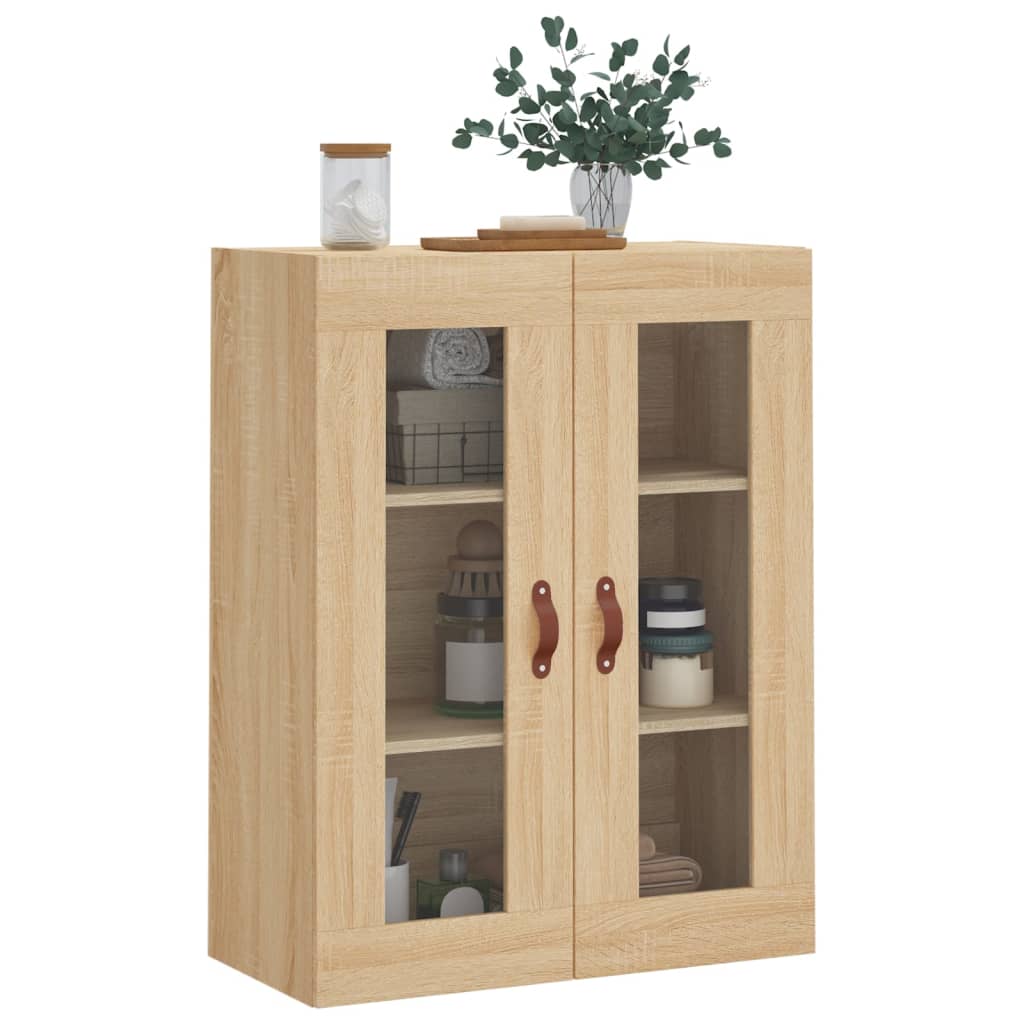 Veggskap sonoma eik 69,5x34x90 cm