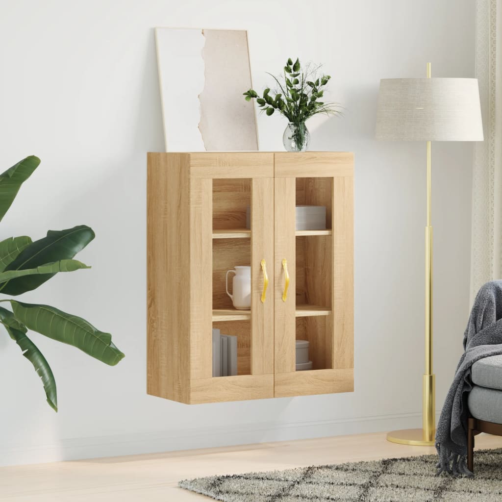 Veggskap sonoma eik 69,5x34x90 cm
