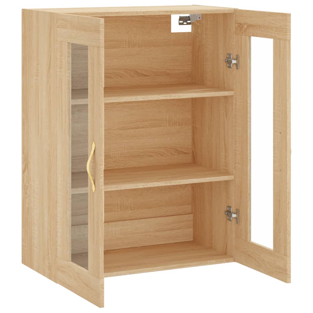 Veggskap sonoma eik 69,5x34x90 cm