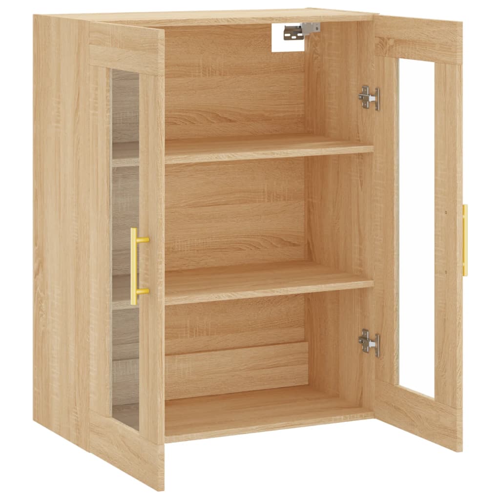 Veggskap sonoma eik 69,5x34x90 cm