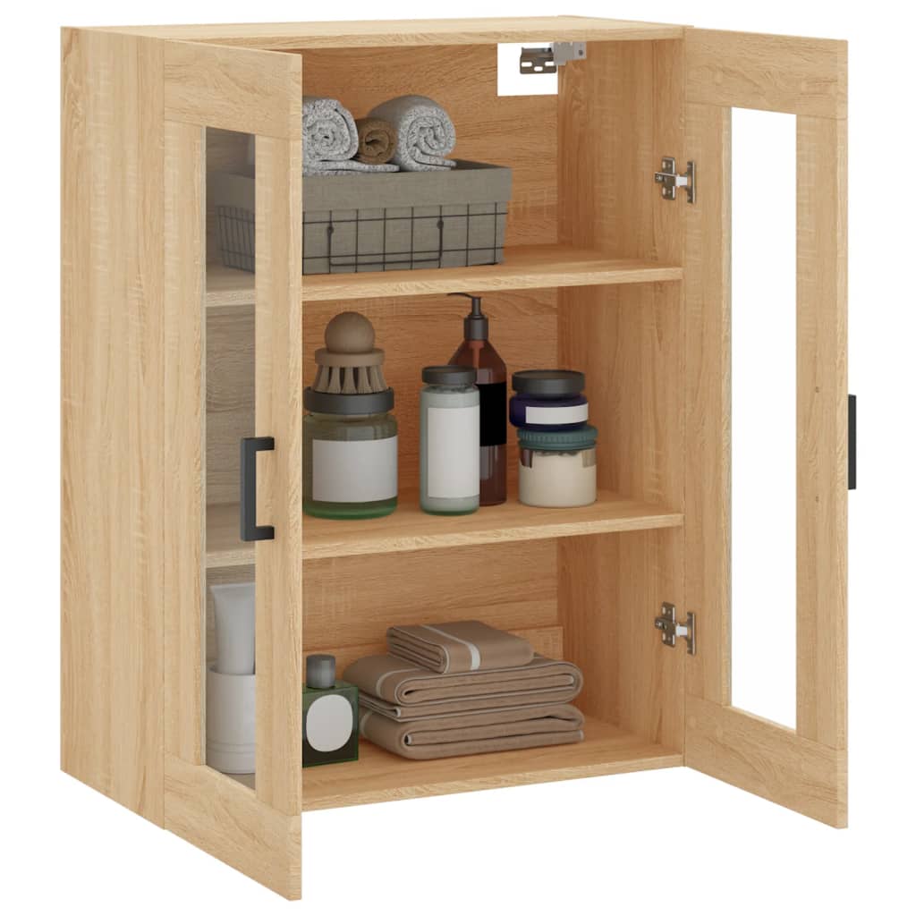 Veggskap sonoma eik 69,5x34x90 cm