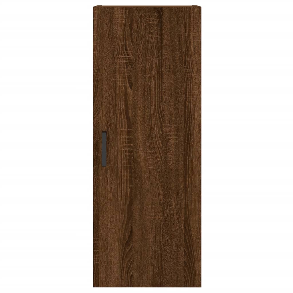 Veggskap brun eik 34,5x34x90 cm