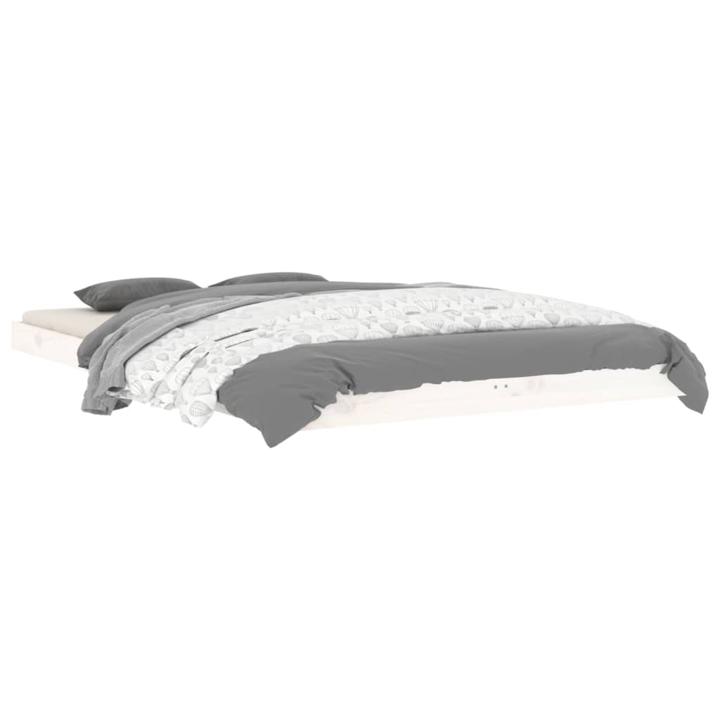 Sengeramme hvit 120x190 cm 4FT Small Double heltre furu
