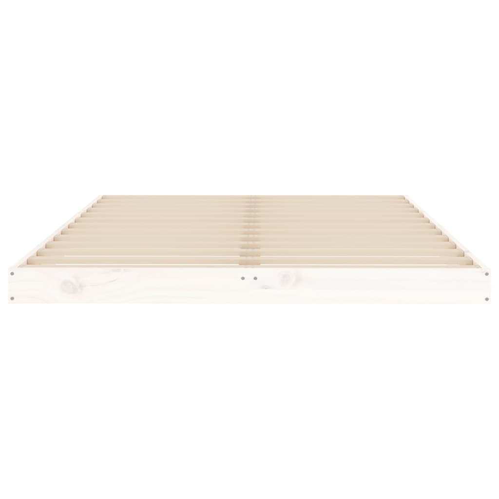 Sengeramme hvit 120x190 cm 4FT Small Double heltre furu