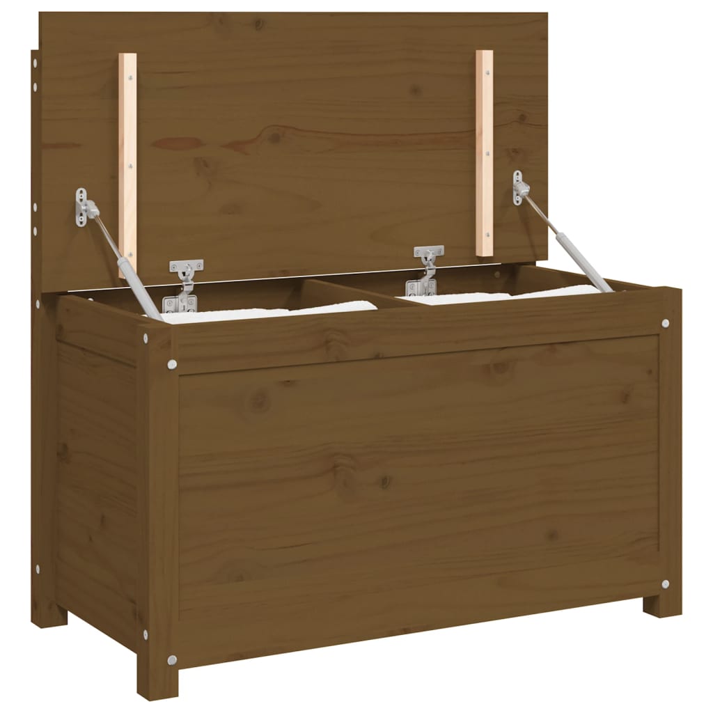 Benk honningbrun 80x41x77 cm heltre furu