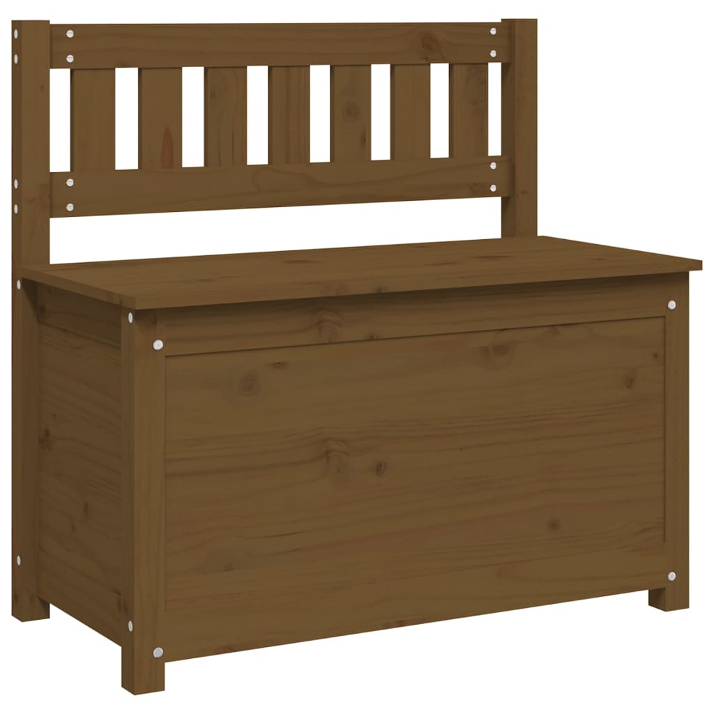 Benk honningbrun 80x41x77 cm heltre furu
