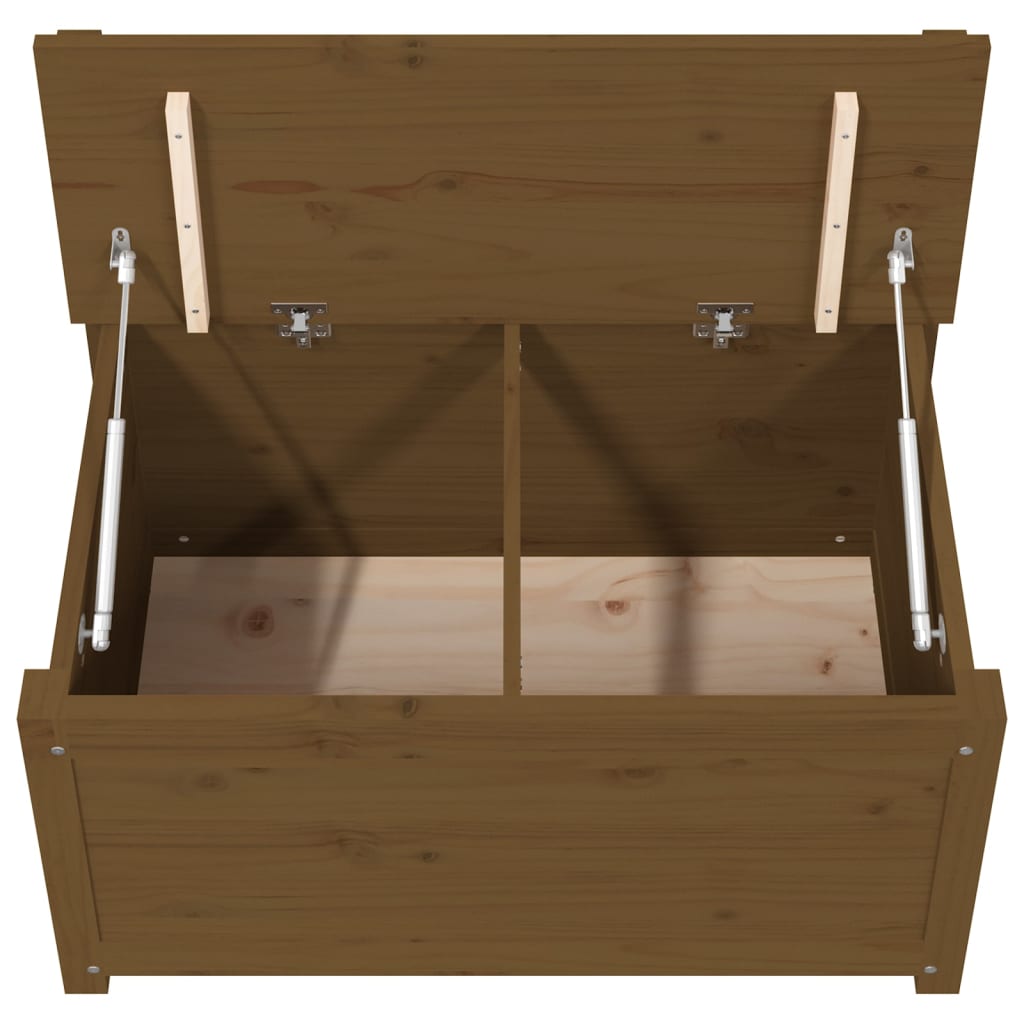 Benk honningbrun 80x41x77 cm heltre furu