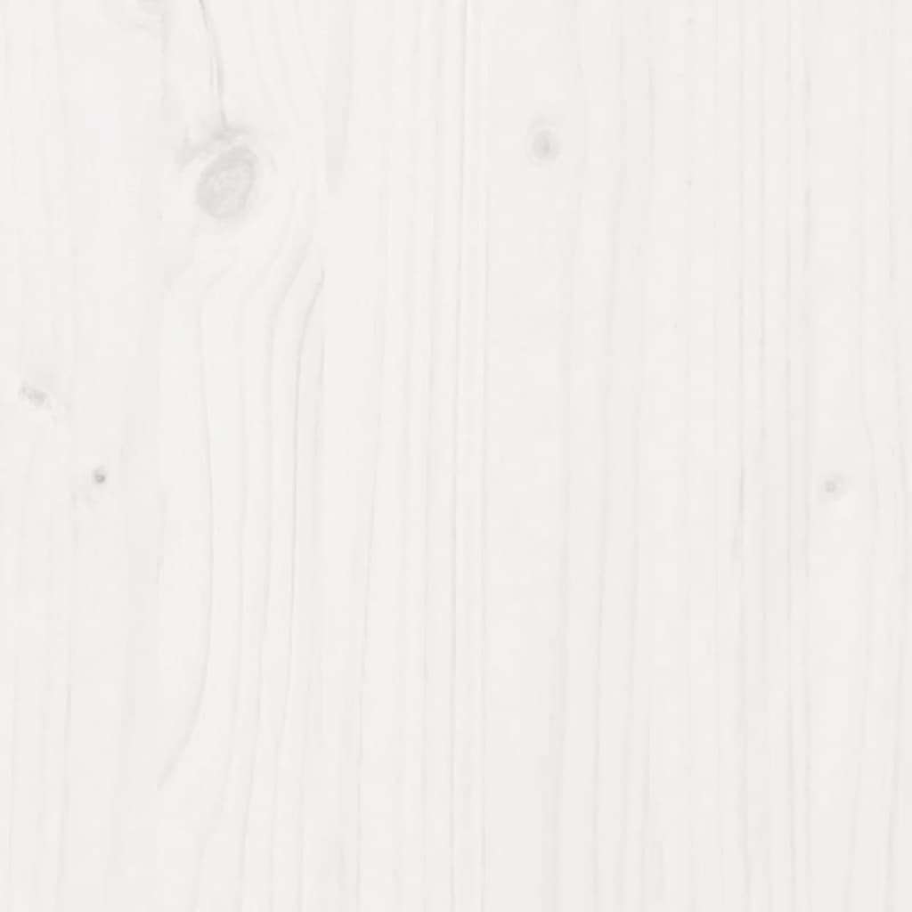 Benk hvit 110x41x76,5 cm heltre furu