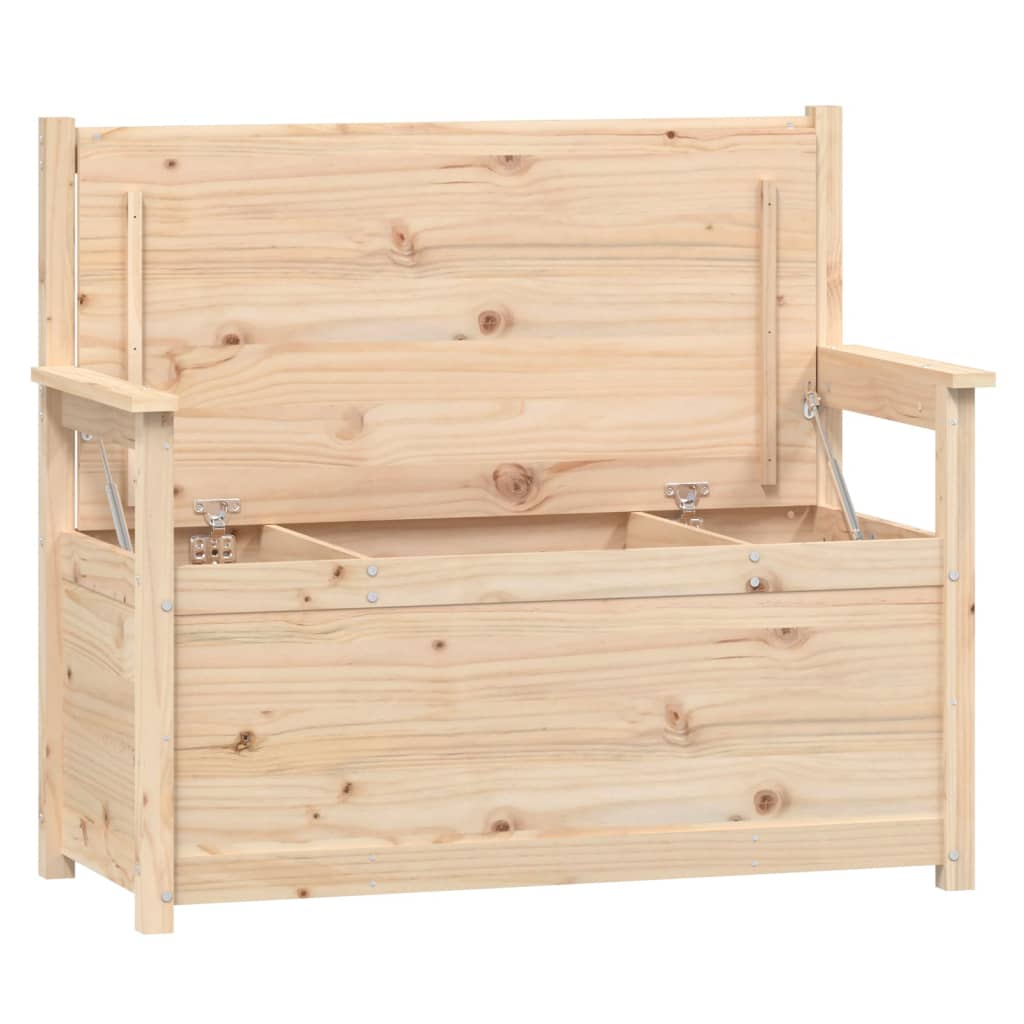 Benk kunstskinn 112,5x51,5x96,5 cm heltre furu