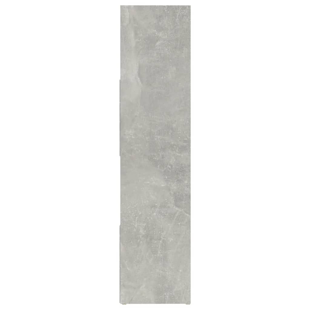 Bokhylle/romdeler betonggrå 105x24x102 cm