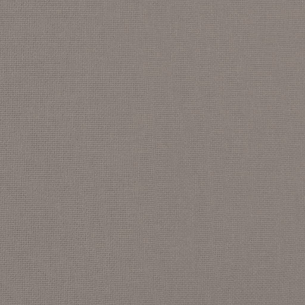 Fotskammel gråbrun 51x41x40 cm stoff