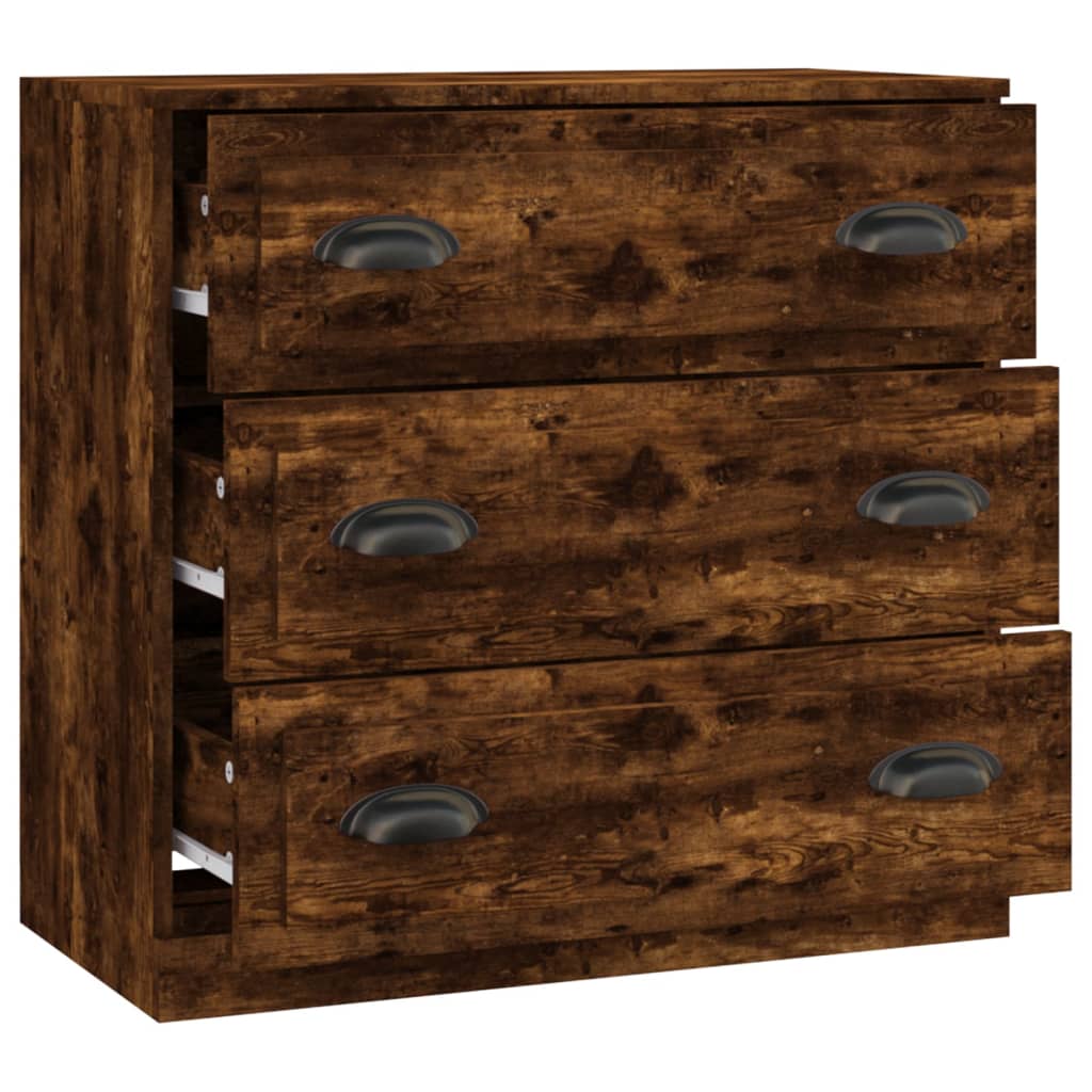 Skjenk røkt eik 70x35,5x67,5 cm konstruert tre